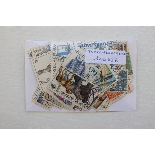 Tchécoslovaquie 100 Timbres Différents