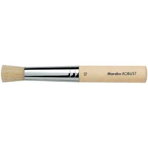 Marabu Pinceau Brosse Robuste, Rond, Taille 10, La Poignée