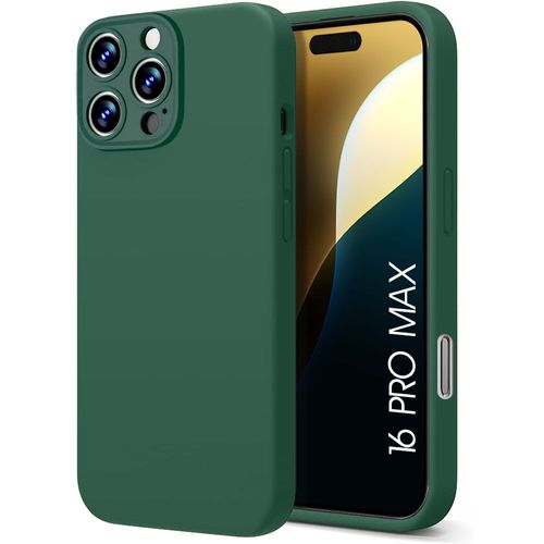Coque Pour Iphone 16 Pro Max - Silicone Ultra Fine Léger Antichoc Vert Nuit - E.F.Connection