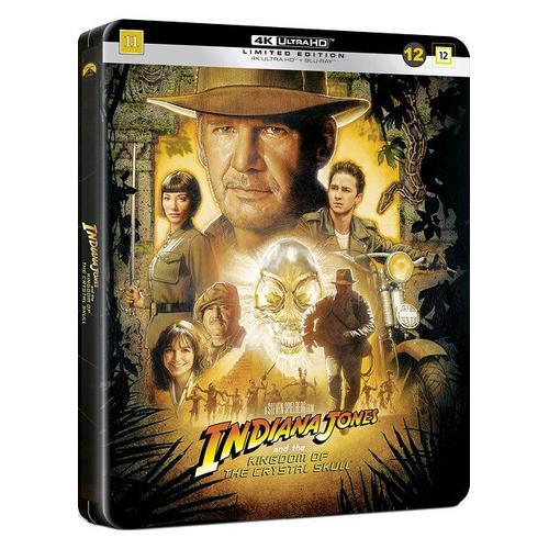 Indiana Jones Et Le Royaume Du Crâne De Cristal - 4k Ultra Hd + Blu-Ray - Édition Boîtier Steelbook