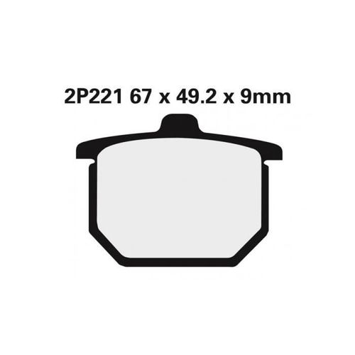 Plaquettes De Frein Nissin 2p221ns Semi-Métallique Honda Cx500