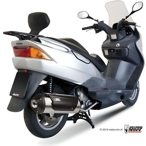 Ligne Compl?Te Mivv Urban Inox Bross?/Abs Noir Suzuki Burgman 125