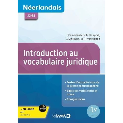 Néerlandais A2-B1 - Introduction Au Vocabulaire Juridique
