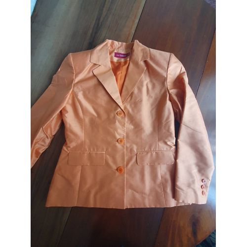 Veste En Soie Orange Mary Kimberley