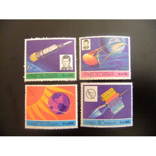 109 Paraguay 1969 / Cosmos Kennedy Space / Yvert 980 - 984 Mnh