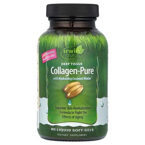 Irwin Naturals Deep Tissue Collagen-Pure, 80 Gélules Liquides 