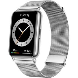 Montre Connectée Huawei Watch Fit 2 Elegant Bracelet Milanais Argent