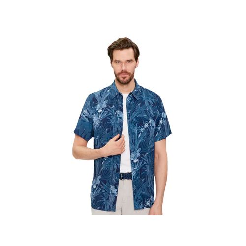 Chemise Guess Floral Homme Bleu