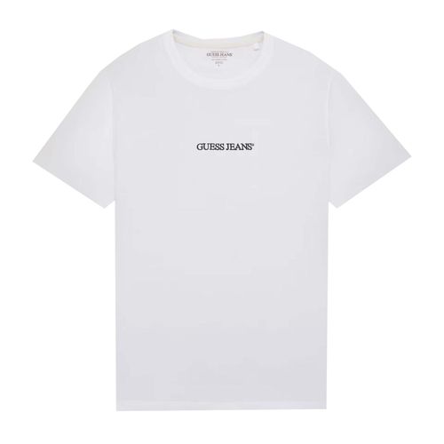 Tee Shirt Manches Courtes Guess Gj Ss Cn Slim Logo E - Organic Cotton 160gsm Blanc