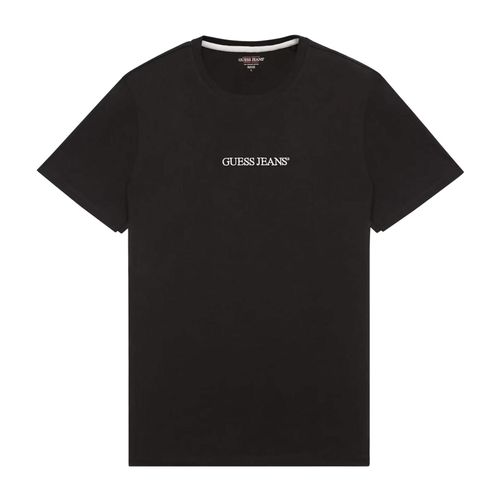 Tee Shirt Manches Courtes Guess Gj Ss Cn Slim Logo E - Organic Cotton 160gsm Noir