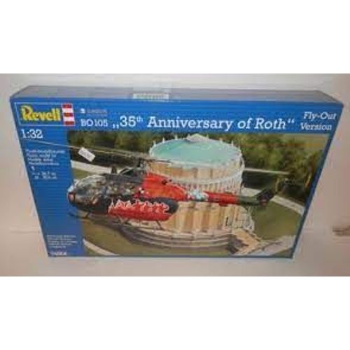 Revell 04906 1/32 Bo105 35e Anniversaire Des Sacs Scellés Pour Hélicoptère Roth Vgc Rare-Revell