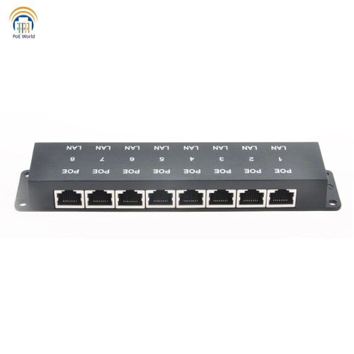 Injecteur PoE passif,adaptateur de connecteur Ethernet,ajouter de l'alimentation sur Ethernet à tout commutateur,panneau de brassage,MikroTik,8 ports,48V,24V
