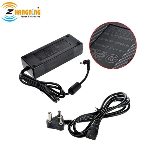 Alimentation électrique avec adaptateur,48 volts,120 watts,AC-DC,pour tout injecteur PoE,commutateur PoE,appareils 48V