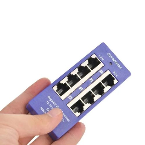 Injecteur PoE Gigabit à 4 ports pour caméra IP,MikroTik et autres reviede réseau,Midspan,24V,48V,Mode de fonctionnement B #A