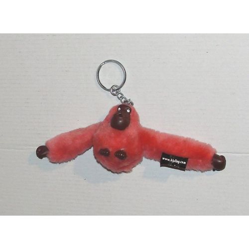 Peluche Gorille Kipling Orange - Porte Cles Singe Isabelle