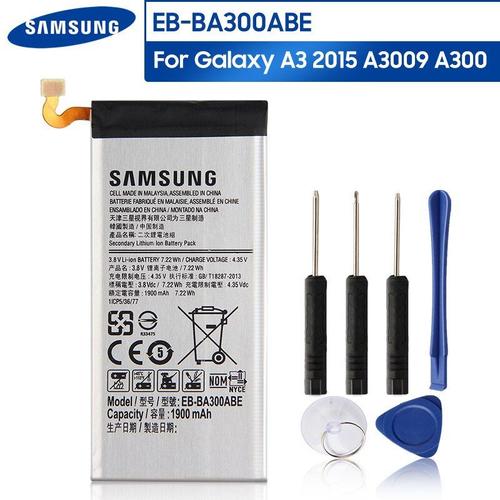 Batterie De Remplacement Rechargeable Eb Ba300abe Mah, Pour Samsung Galaxy A3 A3000 A3009 A300x, Authentique, 1900