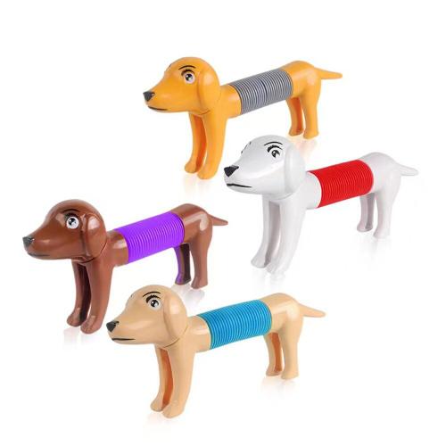 Tube Rétractable En Plastique Pour Chien, Jouet De Décompression, Bricolage, Extensible, Printemps, Serrer La Main, Fidget, Cadeau Pour Enfants