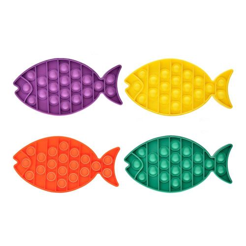 Poignée De Jeu Fidget Toys, Pack De Poisson Anti-Stress, Nouvelle Bulle Arc-En-Ciel Pour Les Mains, Anti-Stress Pour Enfants