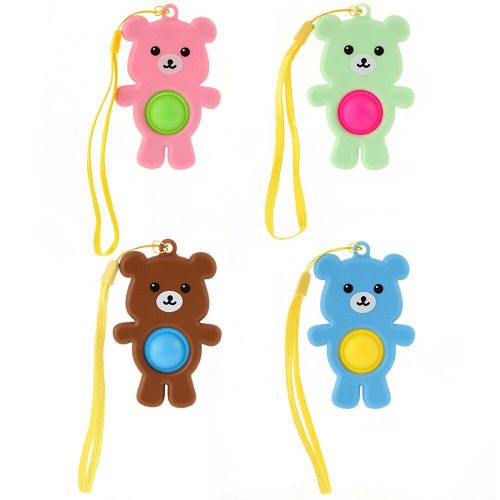 Système De Poussée, Ours À Bulles, Porte-Clés, Jouets Pour Adultes, Mini Jouet Anti-Stress, Anti-Stress, Anti-Stress, Pour Enfants, Autisme, Besoins Squishy