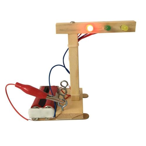 Mini Jouets Éducatifs Pour Enfants, Expérience Scientifique, Cadeau Pour Garçons, Puzzle Assemblé De Feux De Circulation, Gizmo Pour Étudiants