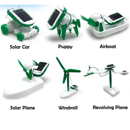 Robot Éducatif De Construction 6 En 1, Modèle Intelligent De Bricolage À Énergie Solaire