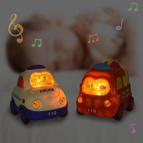 Voiture À Inertie Pour Enfant, Jouet Pour Garçon, Camion De Pompiers, Ambulance, Taxi, Son Et Lumière, En Plastique Abs, Cadeau