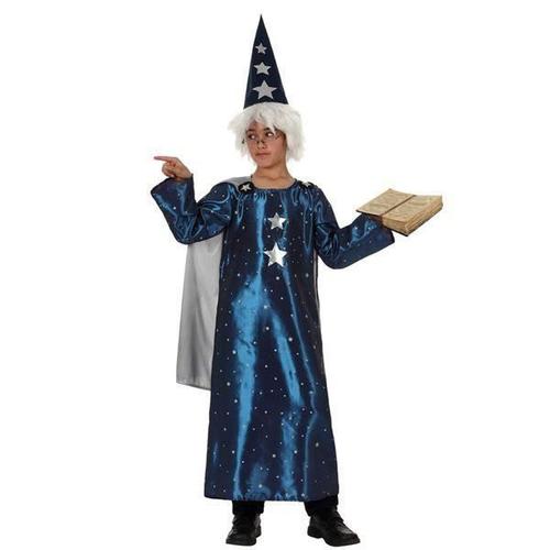 Costume Pour Enfants Magicien Bleu (3 Pcs) - Un Déguisement Enfant Taille - 5-6 Ans