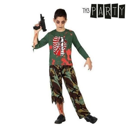 Déguisement Pour Garçon Zombie Militaire (2 Pcs) - Costume Enfant Horreur Taille - 3-4 Ans