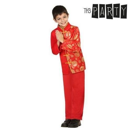 Déguisement Pour Garçon Chinois Rouge - Costume Enfant Taille - 10-12 Ans