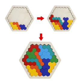Puzzle En Bois En Forme De Nid D'abeille Pour Enfants Et Adultes, Jeu De Puzzle, Intéressant Et Changeant