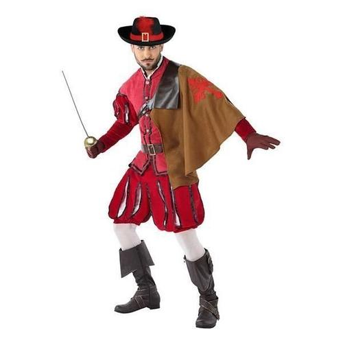 Costume Pour Adultes Mousquetaire Rouge (3 Pcs) Déguisement Taille - Xl