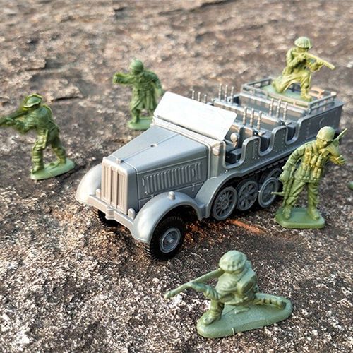 Modèle À Assembler 4d De L'armée Allemande De La Seconde Guerre Mondiale, 1/72, Demi-Piste, Armure, Transporteur De Troupes, Modèle Militaire, Jouet