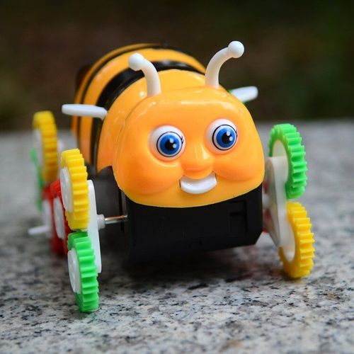 Jouet Petite Abeille Électrique, Jouet Éducatif Pour Enfants, Seau À Bascule, Voiture De Cascadeur, 1 Pièce