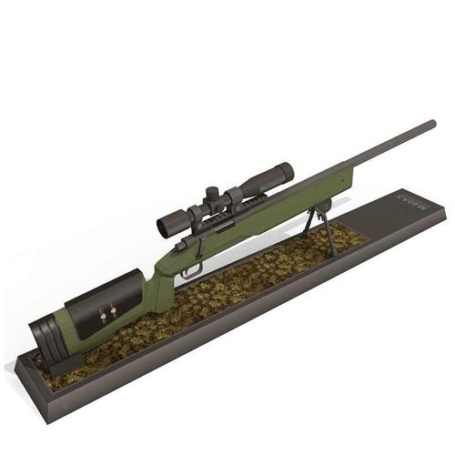 Pistolet De Sniper À Émulation 1:3 M40a3, Bricolage Carte 3d, Jeux De Construction De Modèles Militaires, Jouets Éducatifs