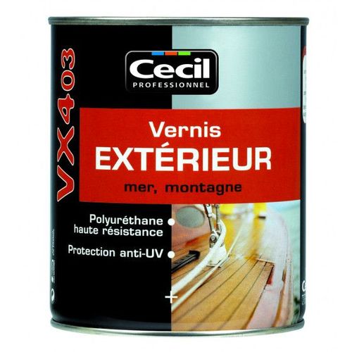 Vernis extérieur VX403 Incolore brillant Finition : Brillant | 2,5 L