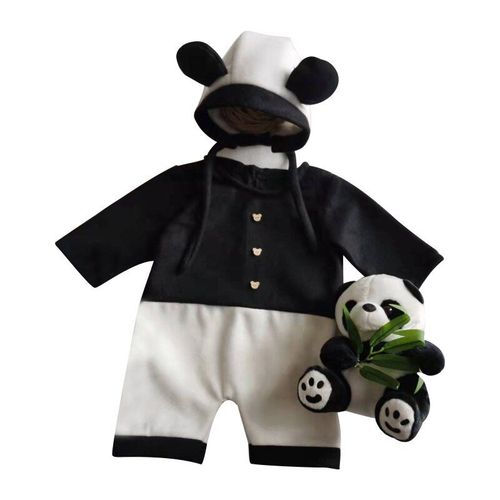 Accessoires De Photographie Pour Nouveau-Né, Barboteuse, Oreilles, Chapeau, Ours, Poupée, Ensemble Pour Nourrissons, Photographie, Panda, Animaux