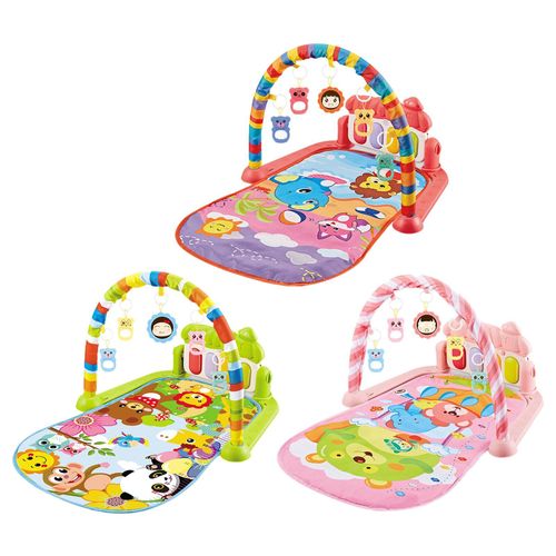 Tapis De Jeu Musical Intéressant Pour Bébé De 0 À 3 Ans, Activité De Piano, Gymnastique Avec Jouets Suspendus