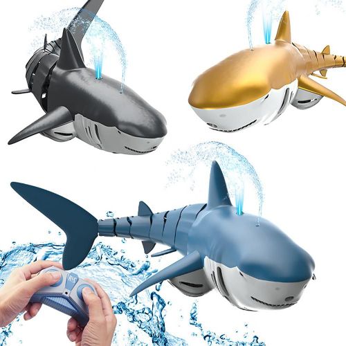 Robot Requin Électrique Télécommandé Pour Enfant, Jouet Pour Garçon, Sous-Marin, Animaux Rc