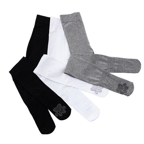 Collants ? Bascule Pour Filles, Bas De Chaussettes Pour Enfants, Dessin Anim? Mignon Patte De Chat, Pantalons De Danse ?lastiques Pour Enfants, Automne Et Hiver