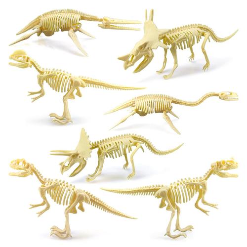 Jouets Pour Enfants En Forme De Mains De Dinosaure 3d, Modèle Artisanal, Éducation Montessori, Jouets Préhistoriques, Figurines De Collection, 7 Pièces/Ensemble