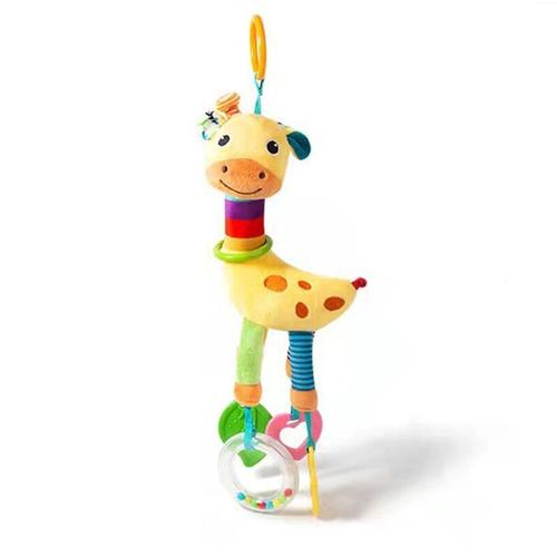 Jouet d'éveil bébé naissance peluche girafe jaune hochet et anneau de  dentition - Fisher Price