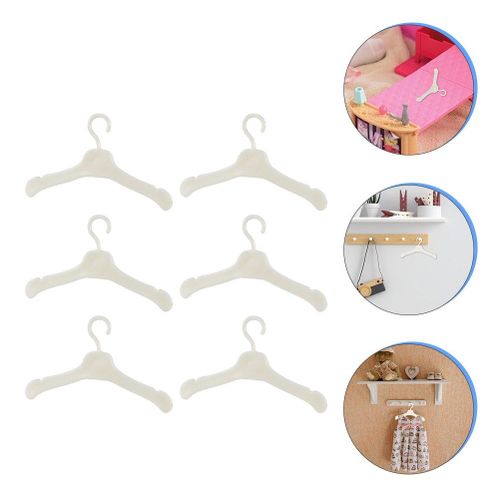 Mini Cintre De Poupée En Plastique, 60 Pièces, Porte-Robe Miniature, Porte-Manteau