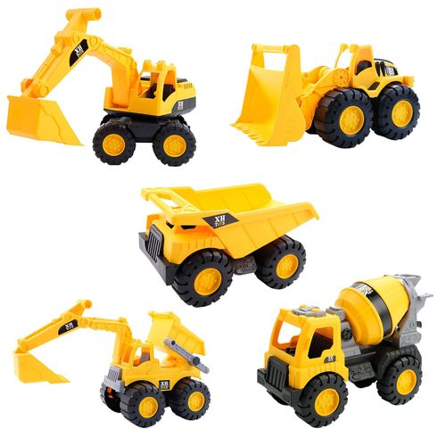 Pelleteuse Et Camion Pour Enfants, Jouets Cadeaux D'anniversaire Pour Garçons, Modèle De Jouet, Bulldozer, Tracteur De Sable