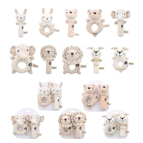 Hochets Pour Nouveau-Né, Lapin, Ours, Jouets D'entraînement Des Capacités À Saisir, Poussette, Lit, Cloche Suspendue, Poupées En Peluche