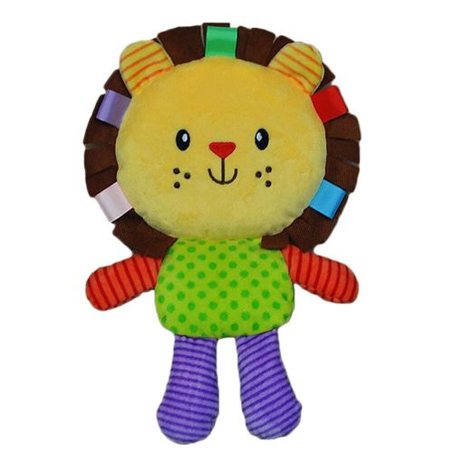 Hochet À Main Pour Bébé, Poupée Lion En Peluche Jaune, 34-38cm