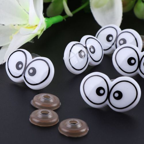 Yeux De Sécurité En Plastique, 10 Pièces, Dessin Animé, Pour Ours Jouet, Poupée, Marionnette, Artisanat Pour Enfants, Bricolage Avec Rondelles J2hd