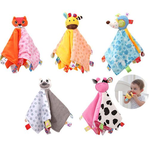 Doudou Doux Pour Nouveau-Né, Jouet Marionnette Animal, Cadeau Pour Bébé, Couverture Pour Bébé, Literie Pour Bébé, Serviette D'emmaillotage Chaude