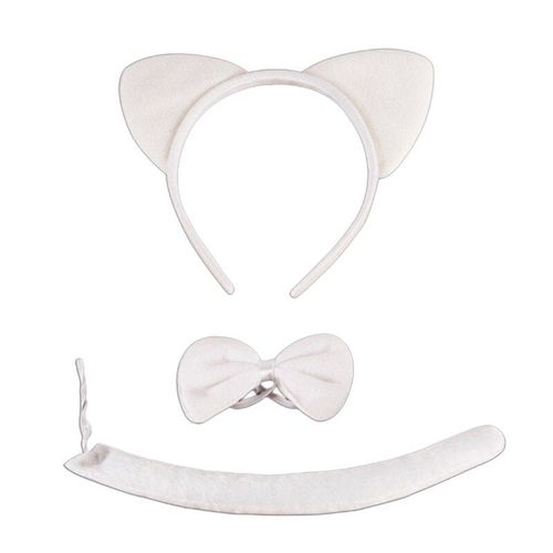 Ensemble De Costumes D'animaux, Bandeau, Oreilles D'animaux, Queue, N¿Ud Papillon, Tigre, Léopard, Costume De Fête À Thème D'halloween, Fournitures De Cosplay