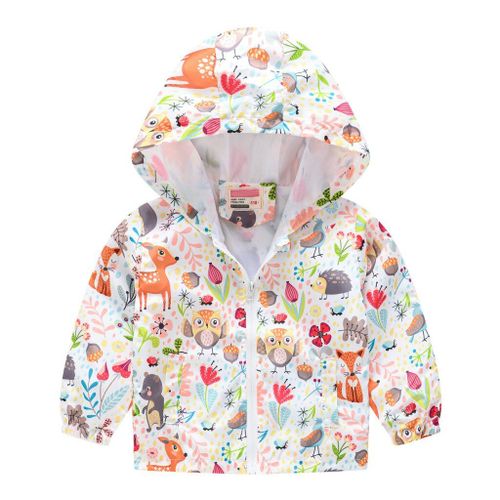 Manteaux Imperm?ables ? Capuche Pour Enfants, Vestes ? Imprim? D'animaux Arc-En-Ciel Pour Gar?ons Et Filles