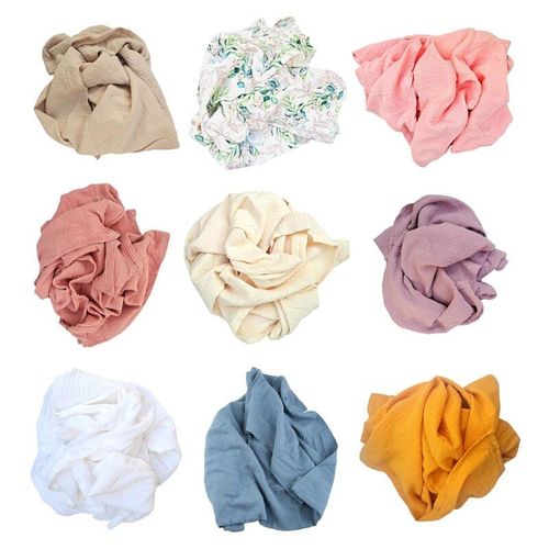 Couvertures En Coton Pour Bébé, Couleur Unie, Pour Nouveau-Né, Pour Emmailloter La Poussette, En Mousseline De Gaze, Accessoires De Photographie Pour Bébé